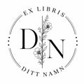 Initialer med Blomsterdesign
